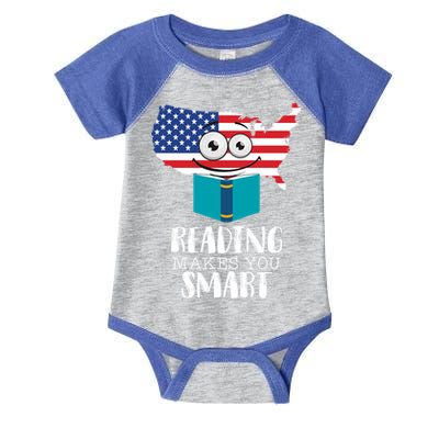 Reading Makes You Smart Infant Baby Jersey Bodysuit