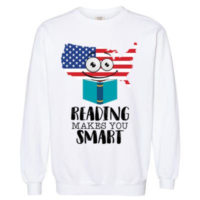 Reading Makes You Smart Garment-Dyed Sweatshirt
