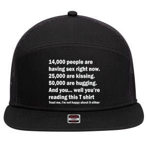 Reading This Funny Single Life Quote 7 Panel Mesh Trucker Snapback Hat