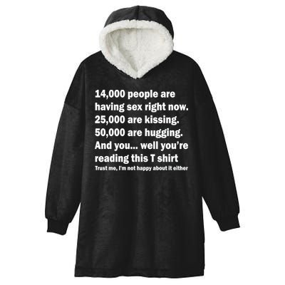 Reading This Funny Single Life Quote Hooded Wearable Blanket