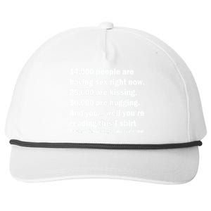 Reading This Funny Single Life Quote Snapback Five-Panel Rope Hat