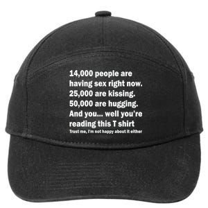 Reading This Funny Single Life Quote 7-Panel Snapback Hat