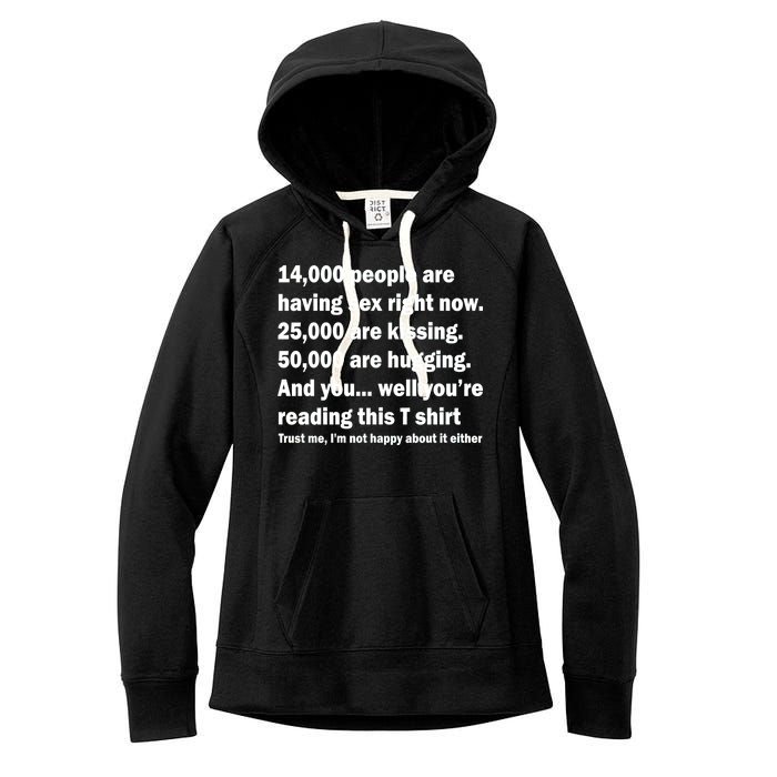 Reading This Funny Single Life Quote Women's Fleece Hoodie