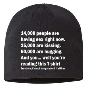 Reading This Funny Single Life Quote Sustainable Beanie