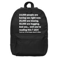Reading This Funny Single Life Quote 16 in Basic Backpack