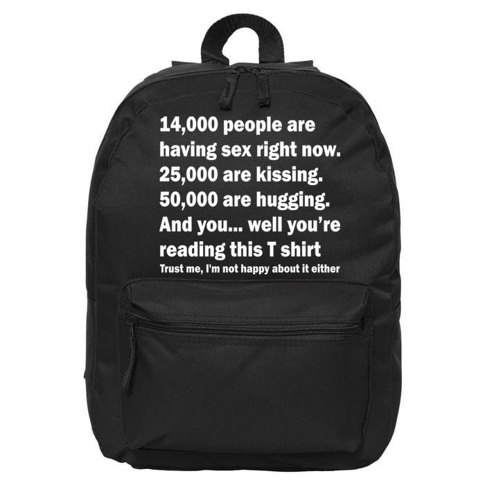Reading This Funny Single Life Quote 16 in Basic Backpack