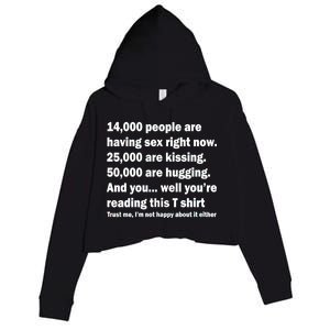 Reading This Funny Single Life Quote Crop Fleece Hoodie