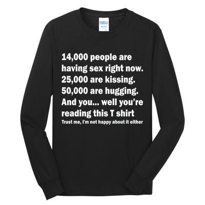 Reading This Funny Single Life Quote Tall Long Sleeve T-Shirt