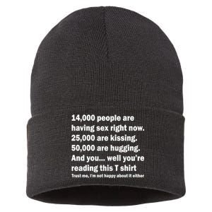 Reading This Funny Single Life Quote Sustainable Knit Beanie