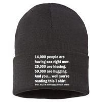 Reading This Funny Single Life Quote Sustainable Knit Beanie