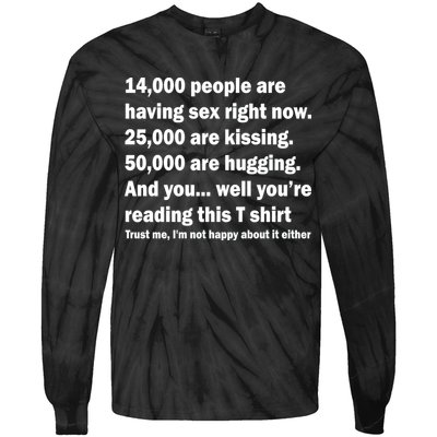 Reading This Funny Single Life Quote Tie-Dye Long Sleeve Shirt