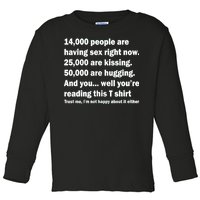 Reading This Funny Single Life Quote Toddler Long Sleeve Shirt