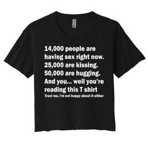 Reading This Funny Single Life Quote Women's Crop Top Tee