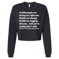 Reading This Funny Single Life Quote Cropped Pullover Crew