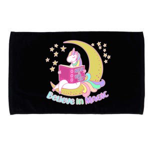 Reading Unicorn Believe In Yourself & Magic Microfiber Hand Towel