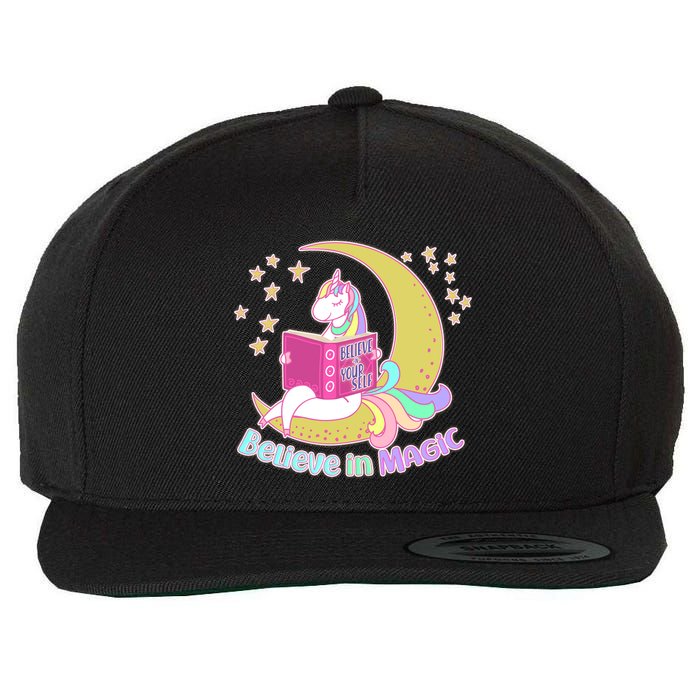 Reading Unicorn Believe In Yourself & Magic Wool Snapback Cap