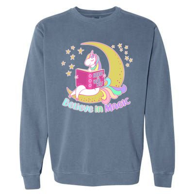 Reading Unicorn Believe In Yourself & Magic Garment-Dyed Sweatshirt