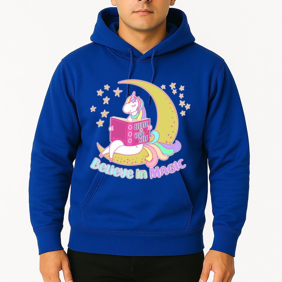 Reading Unicorn Believe In Yourself & Magic Hoodie