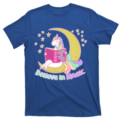 Reading Unicorn Believe In Yourself & Magic T-Shirt