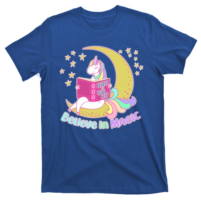 Reading Unicorn Believe In Yourself & Magic T-Shirt