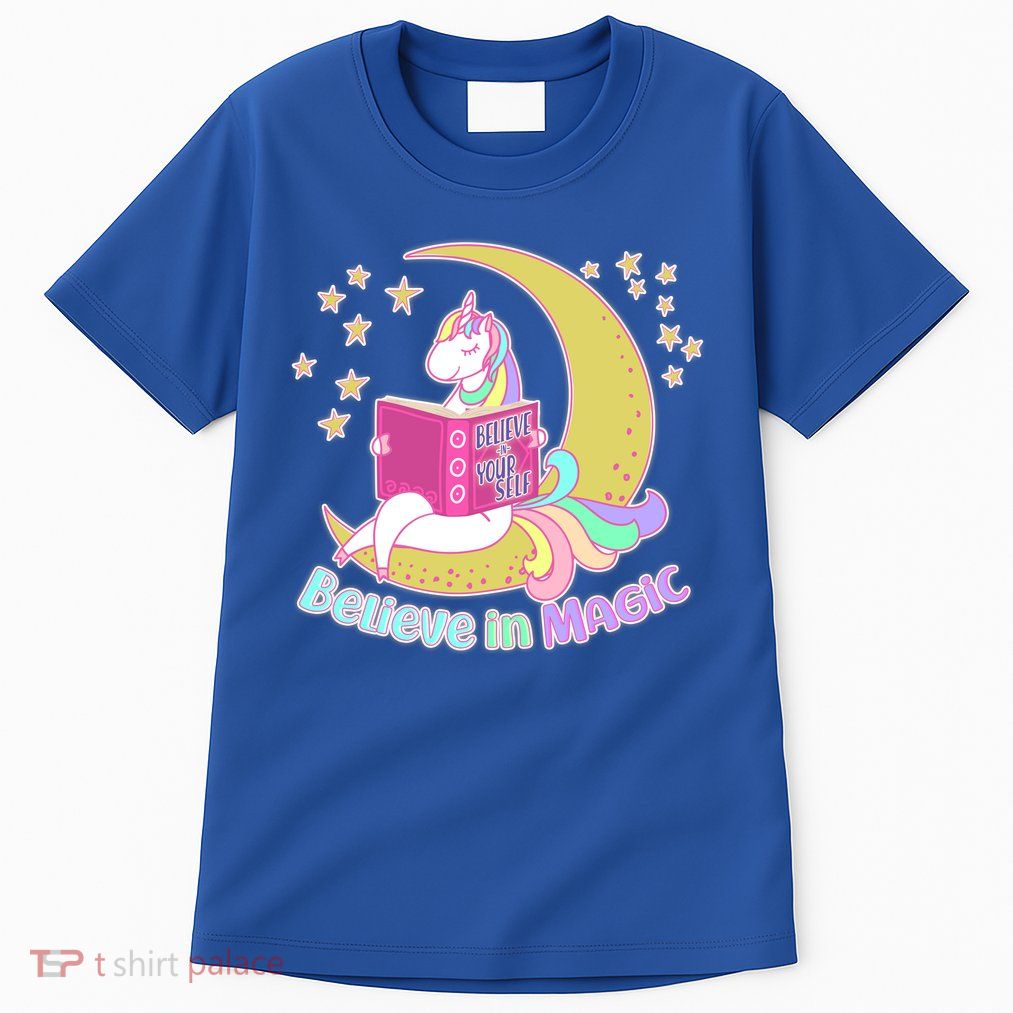 Reading Unicorn Believe In Yourself & Magic Tall T-Shirt