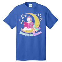 Reading Unicorn Believe In Yourself & Magic Tall T-Shirt