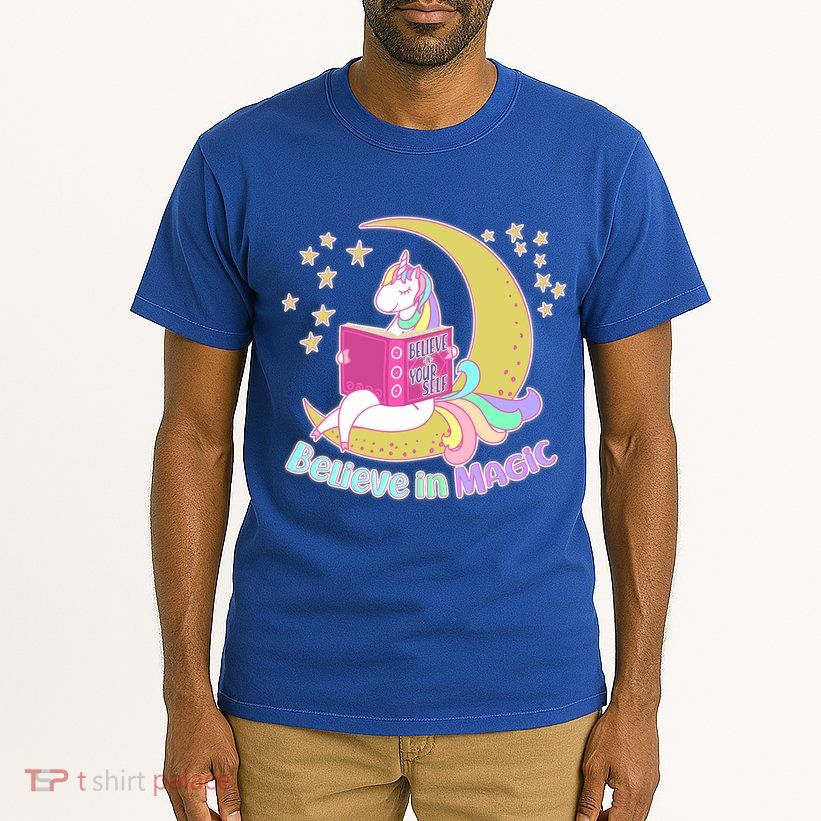 Reading Unicorn Believe In Yourself & Magic Tall T-Shirt