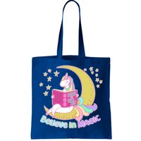 Reading Unicorn Believe In Yourself & Magic Tote Bag