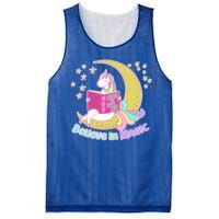 Reading Unicorn Believe In Yourself & Magic Mesh Reversible Basketball Jersey Tank