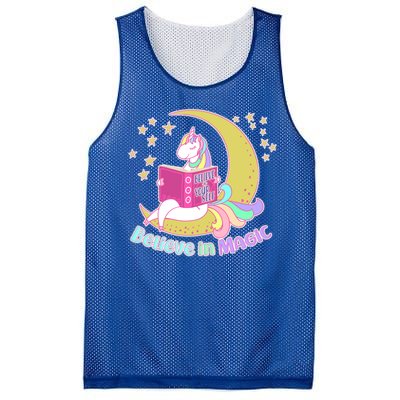 Reading Unicorn Believe In Yourself & Magic Mesh Reversible Basketball Jersey Tank