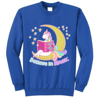 Reading Unicorn Believe In Yourself & Magic Tall Sweatshirt