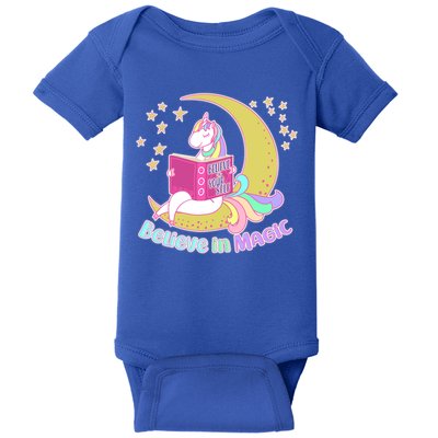 Reading Unicorn Believe In Yourself & Magic Baby Bodysuit