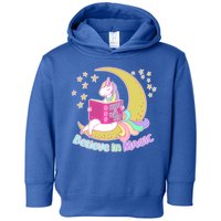 Reading Unicorn Believe In Yourself & Magic Toddler Hoodie