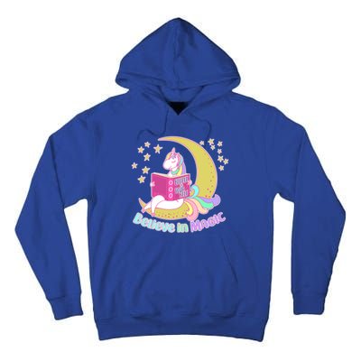 Reading Unicorn Believe In Yourself & Magic Tall Hoodie