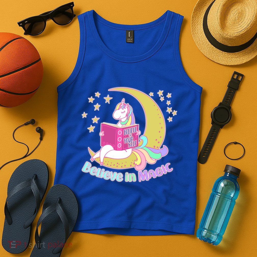 Reading Unicorn Believe In Yourself & Magic Tank Top