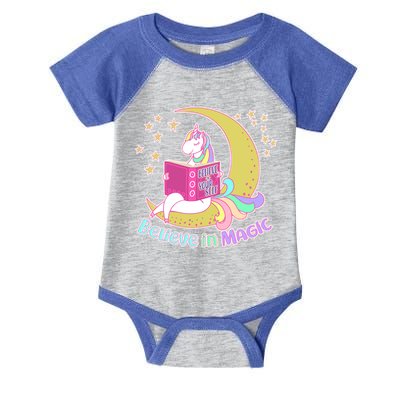 Reading Unicorn Believe In Yourself & Magic Infant Baby Jersey Bodysuit