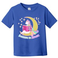 Reading Unicorn Believe In Yourself & Magic Toddler T-Shirt