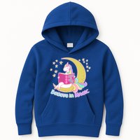 Reading Unicorn Believe In Yourself & Magic Kids Hoodie
