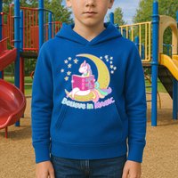 Reading Unicorn Believe In Yourself & Magic Kids Hoodie