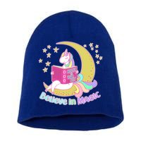 Reading Unicorn Believe In Yourself & Magic Short Acrylic Beanie