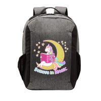 Reading Unicorn Believe In Yourself & Magic Vector Backpack