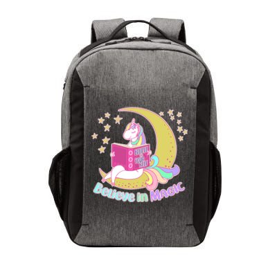 Reading Unicorn Believe In Yourself & Magic Vector Backpack