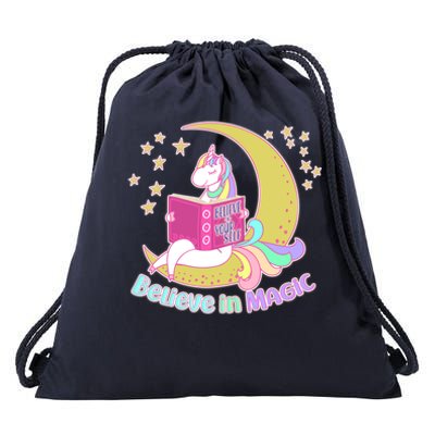 Reading Unicorn Believe In Yourself & Magic Drawstring Bag