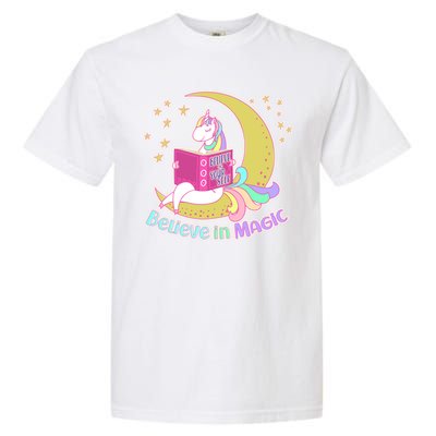 Reading Unicorn Believe In Yourself & Magic Garment-Dyed Heavyweight T-Shirt