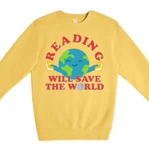 Reading Will Save The World Premium Crewneck Sweatshirt