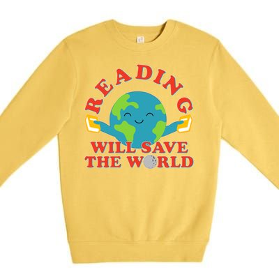 Reading Will Save The World Premium Crewneck Sweatshirt