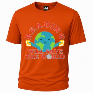 Reading Will Save The World Cooling Performance Crew T-Shirt