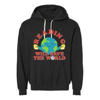 Reading Will Save The World Garment-Dyed Fleece Hoodie
