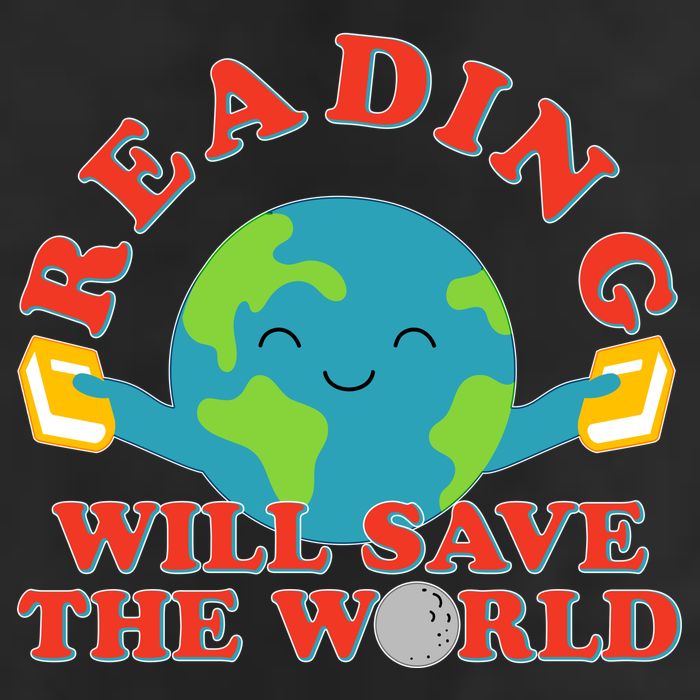 Reading Will Save The World Garment-Dyed Fleece Hoodie