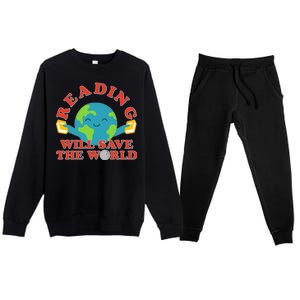 Reading Will Save The World Premium Crewneck Sweatsuit Set